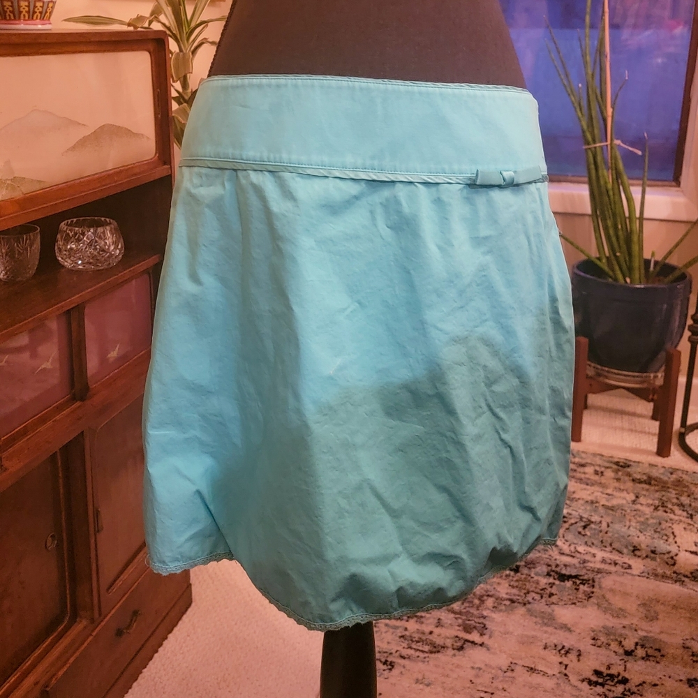 The Limited Teal Cotton Mini Skirt sz8